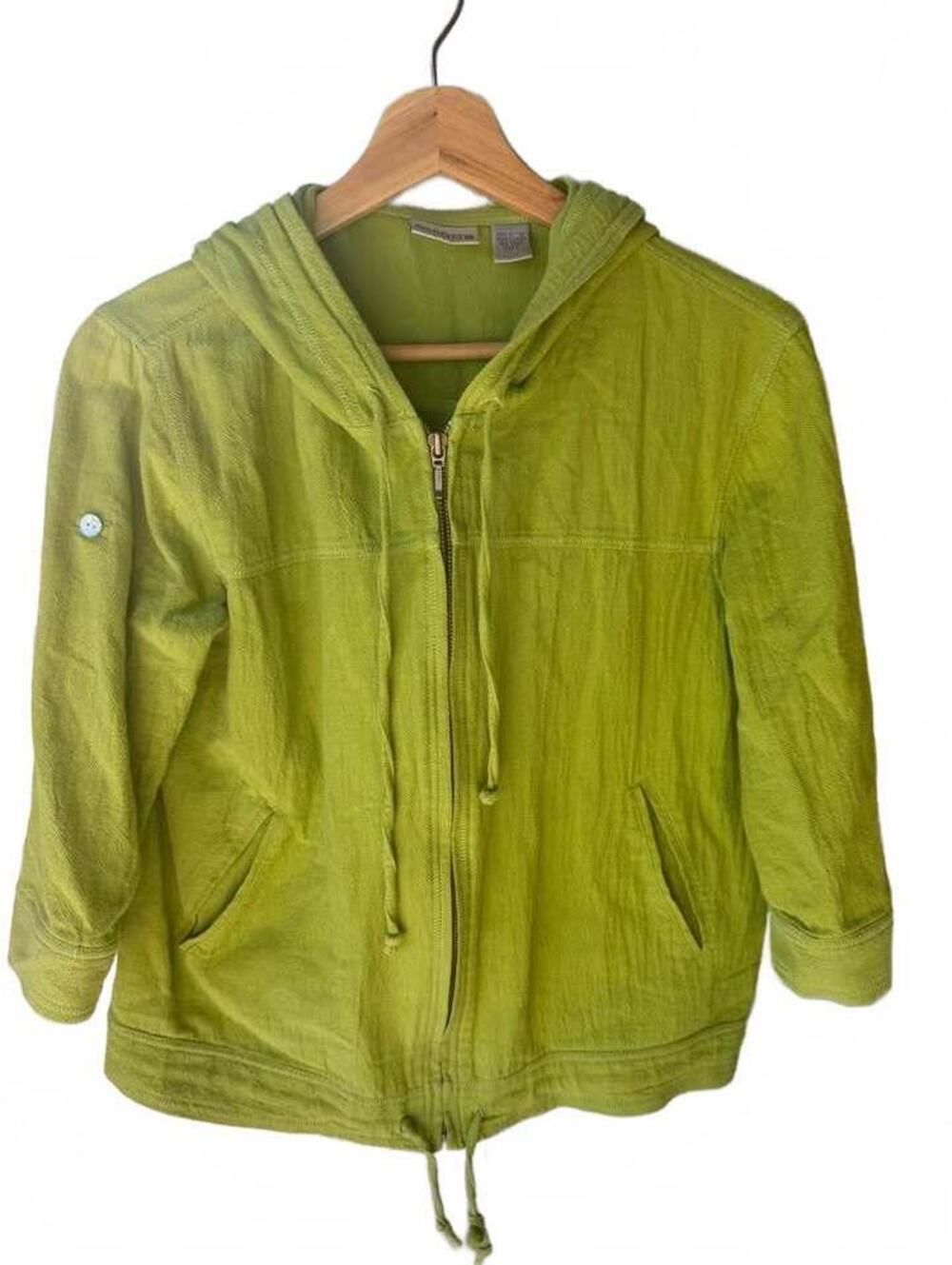 Chicos Green Granola Girl Jacket Sz 0